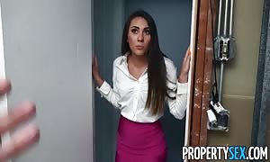 PropertySex - Carpenter lays the pipe on horny teen real estate agent